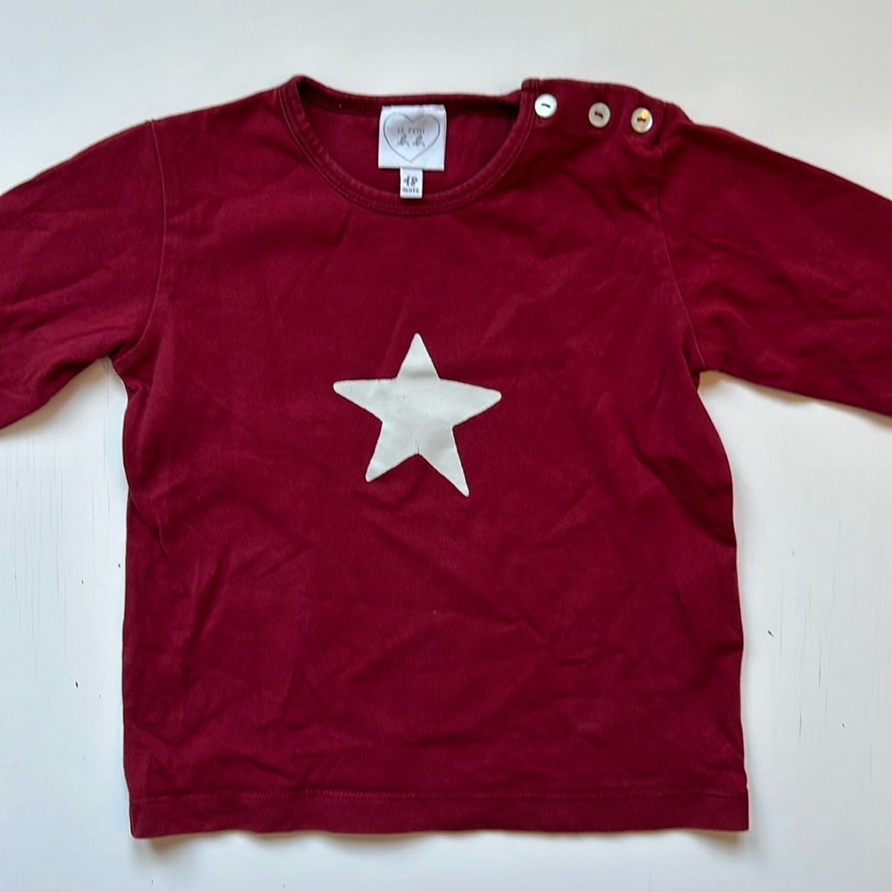 NWOT Agnes B long sleeved tshirt 18M